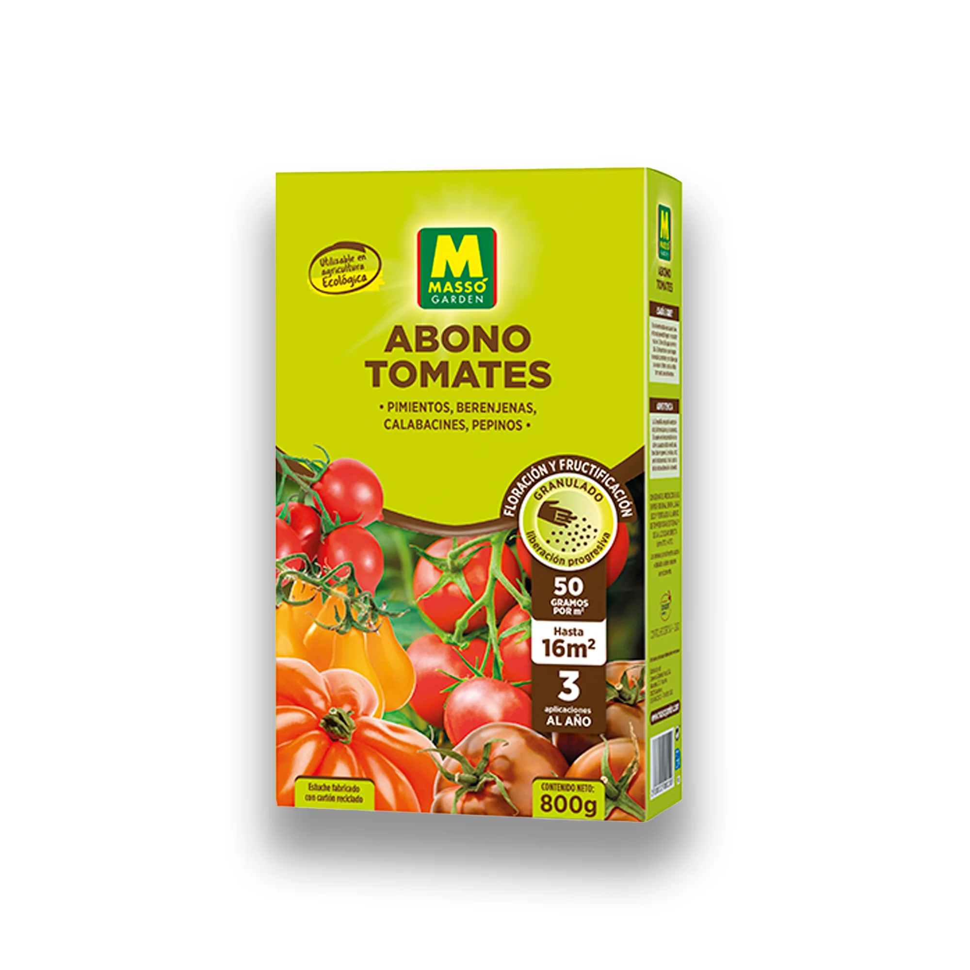 Abono para Huerto Ecológico Específico para Tomates, PImientos, Berenjenas, Calabacines, Pepinos | Abono Granulado 800 GR | Certificación Ecológica MUY EFICAZ | Hasta 16 m2 | Liberación lenta sin riesgo de quemaduras | Nexum+Market