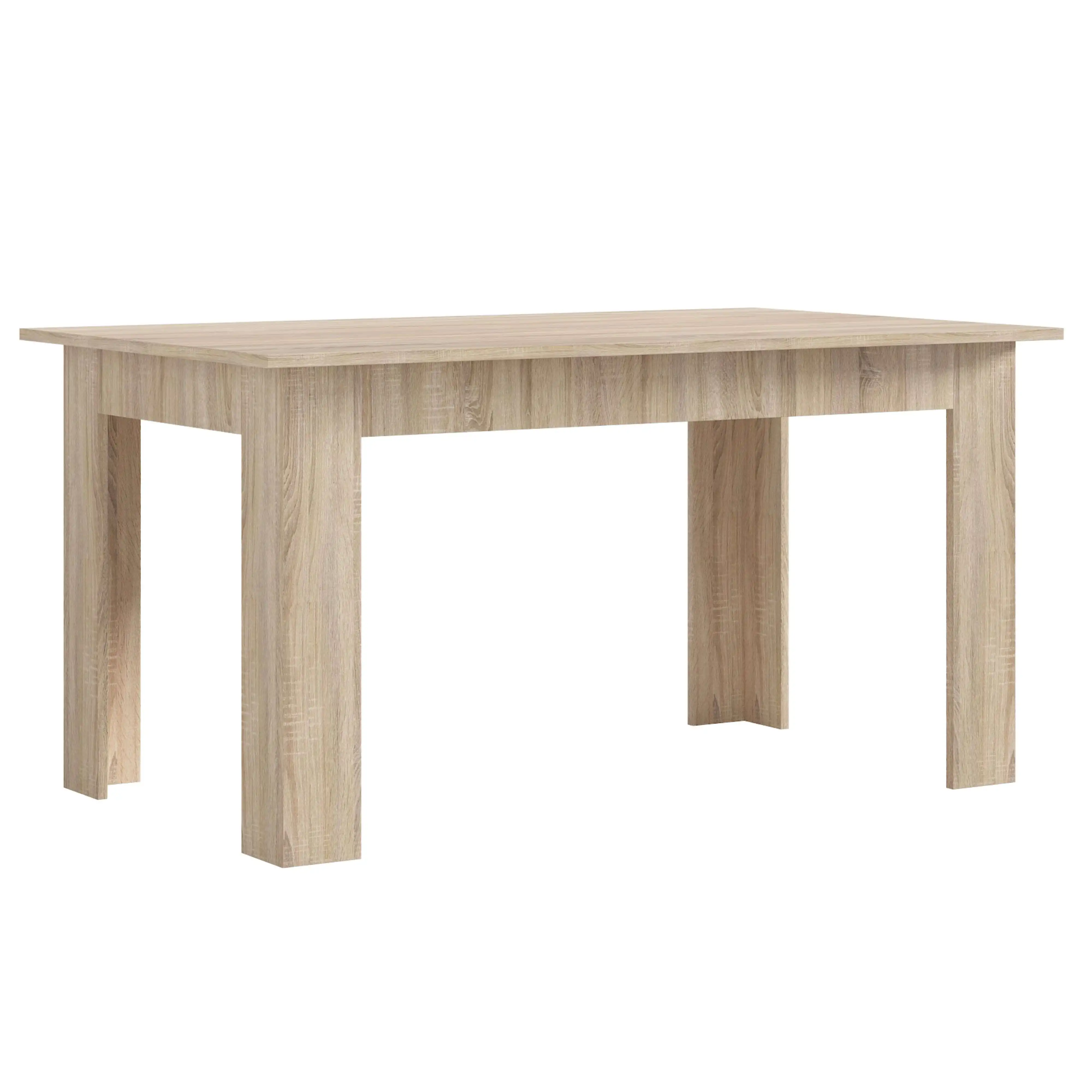 Miroytengo Mesa de Comedor Salón Fija Nur Estilo Contemporáneo Color Roble Sonoma 138x80 cm
