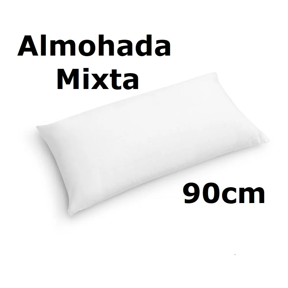 Almohada de 90cm mixta fibra, medidas (90 x 40 cm),color blanco,cm,fespu