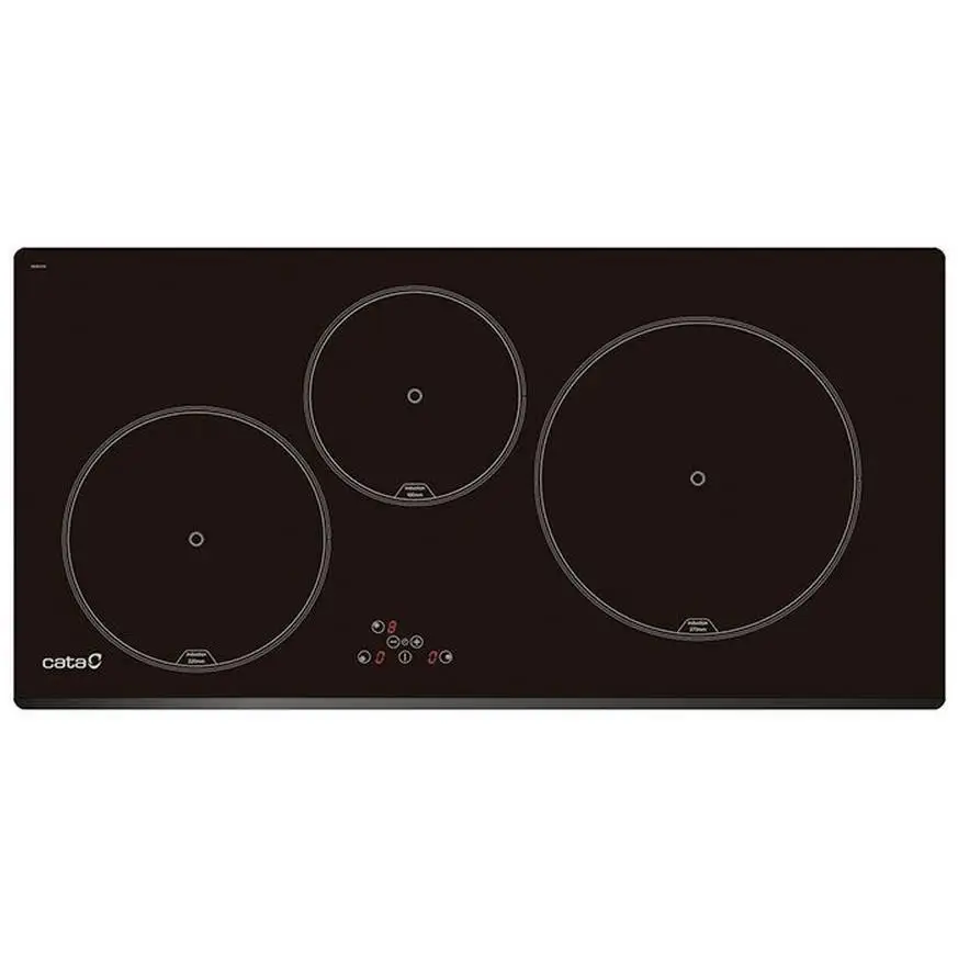 Cata Vitroceramica Induccion Ib 853 Bk /A 3 Zonas Coccion Ancho 80 Cm