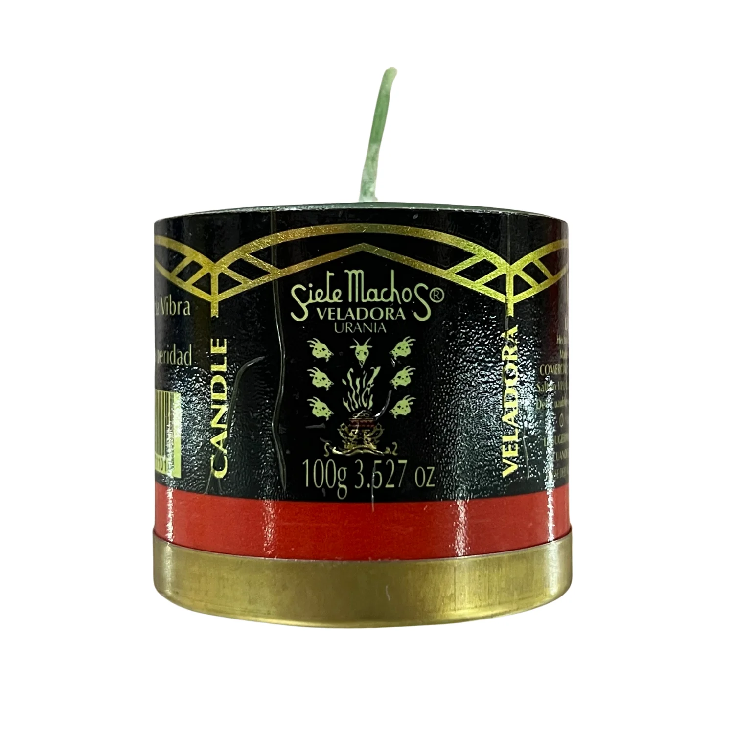 THE BUBBLE SHOP-7 male candle for any type of request (100g) authentic seven male Urania candle made in Mexico with 7 male flowers and Indigenous extracts useful for energy cleaning, good vibes, love, luck and prosperity.