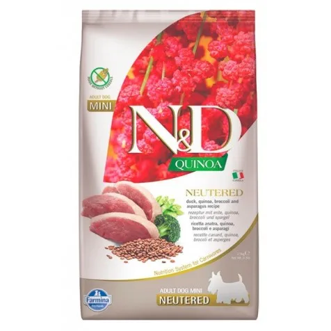 Farmina Nd Quinoa Grain Free Neutered Mini Pato 2.5 Kg