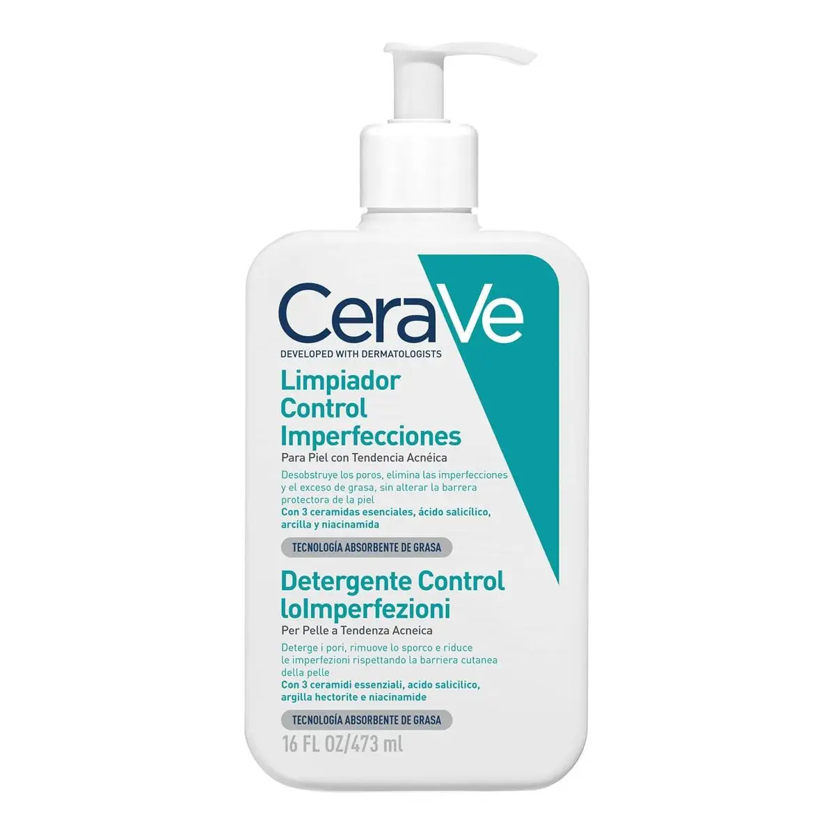 CERAVE LIMPIADOR CONTROL IMPERFECCIONES 473 ML