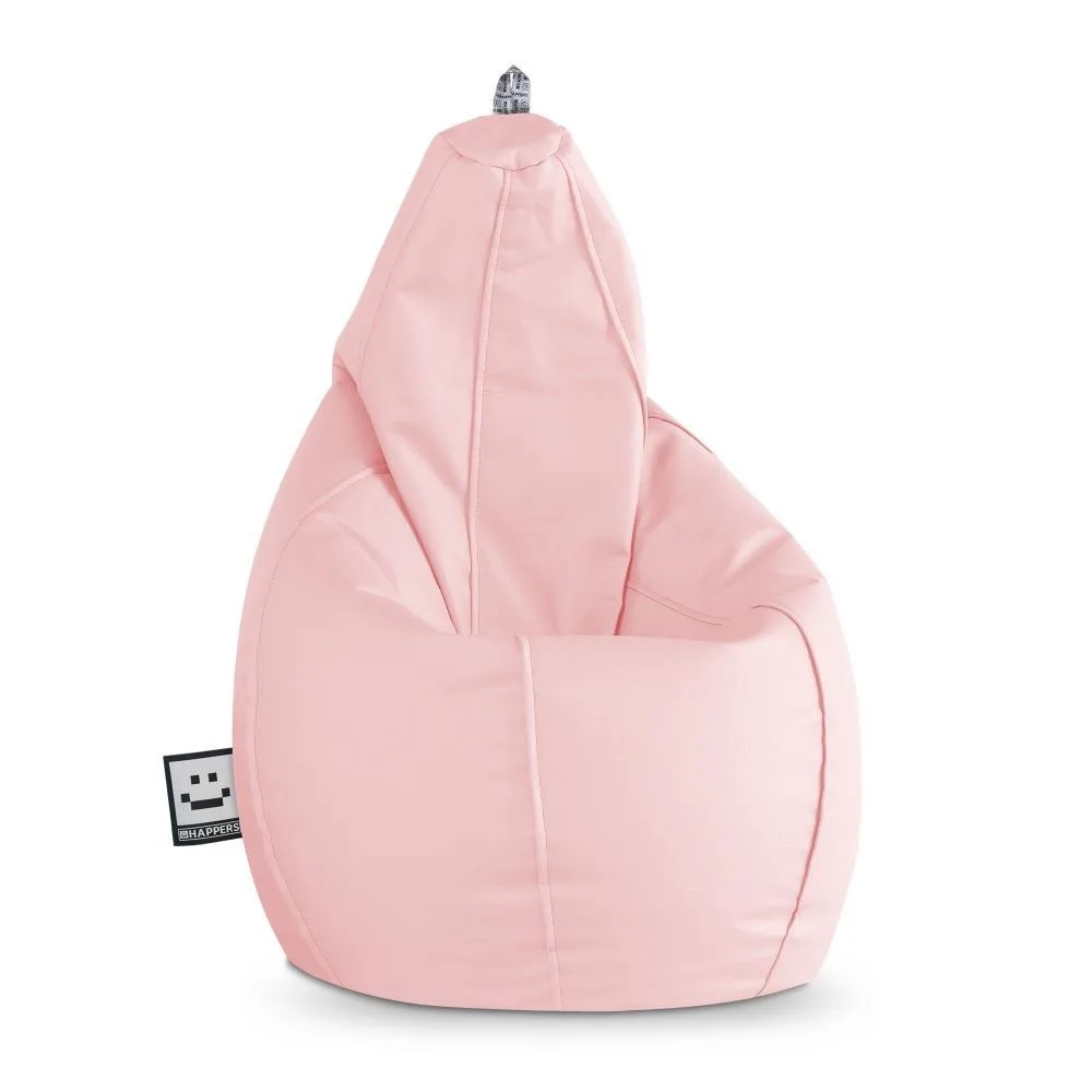 Puff Pera Polipiel Rosa HAPPERS - Cómodo, ligero y resistente. Make it Happers®