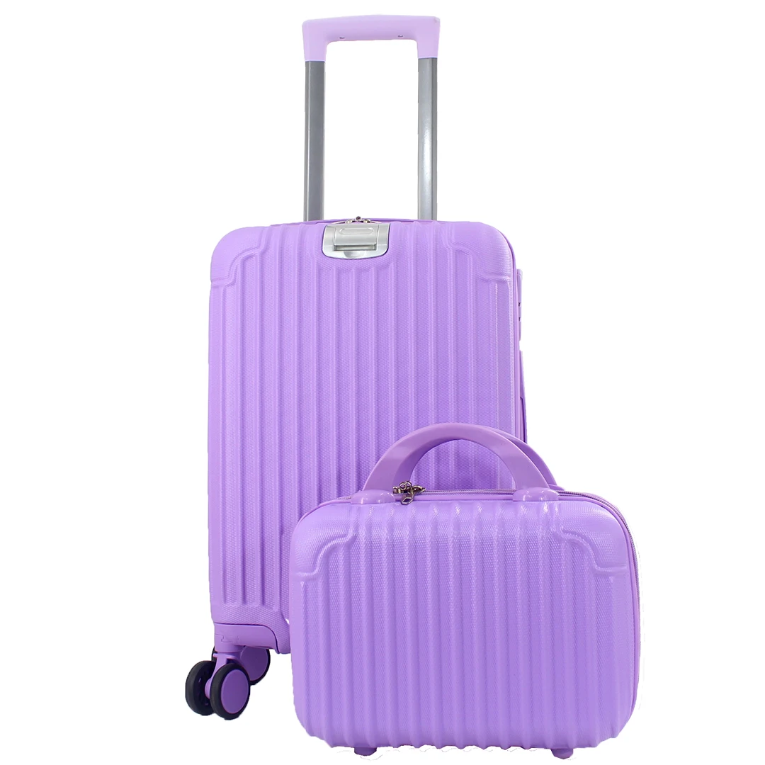 Maleta de cabina rígida ABS con 4 ruedas y bolsa de aseo - 33x21x51cm ✈️