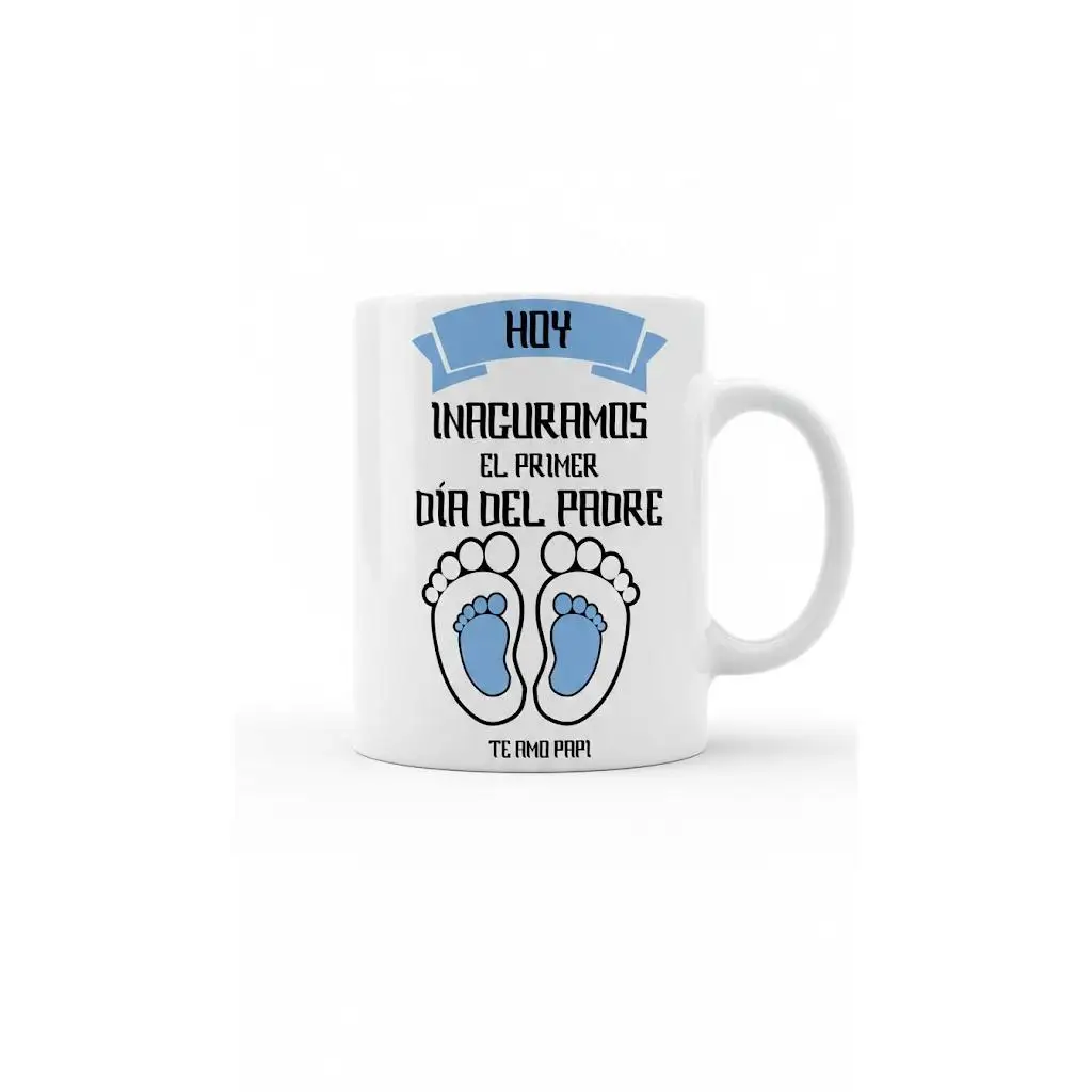 TOCAREGALAR. Taza de Ceramica Blanca especial para el Día del padre. Regalo único y original
