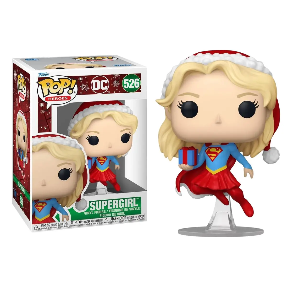 FUNKO POP! DC HOLIDAY - SUPERGIRL, 80031, Nº 526, TIENDA CON LICENCIA OFICIAL