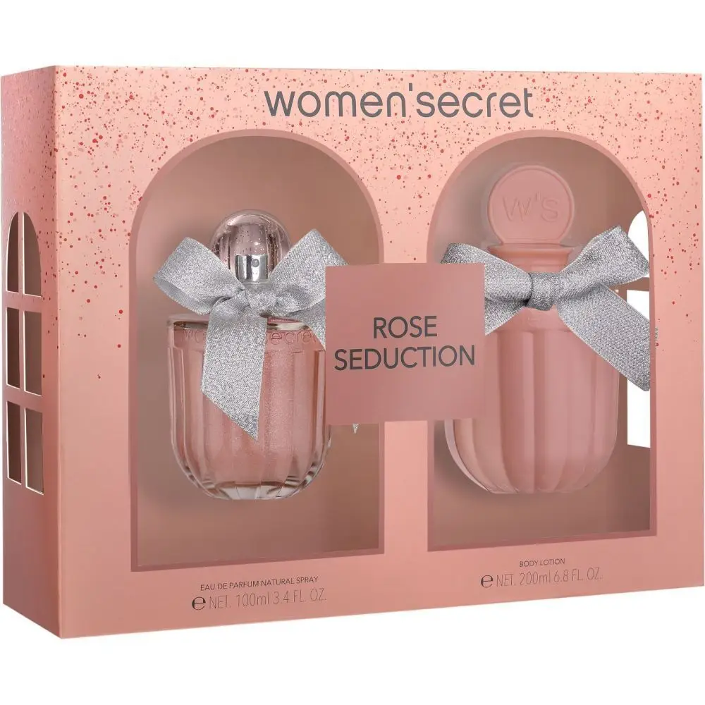 WOMEN’SECRET | Rose Seduction Eau de Parfum Mujer 100 ml + Body Lotion 200 ml – Fragancia Floral Oriental Femenina