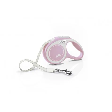 Flexi New Comfort Correa Extensible para Perros Talla M - 5 m - Rosa