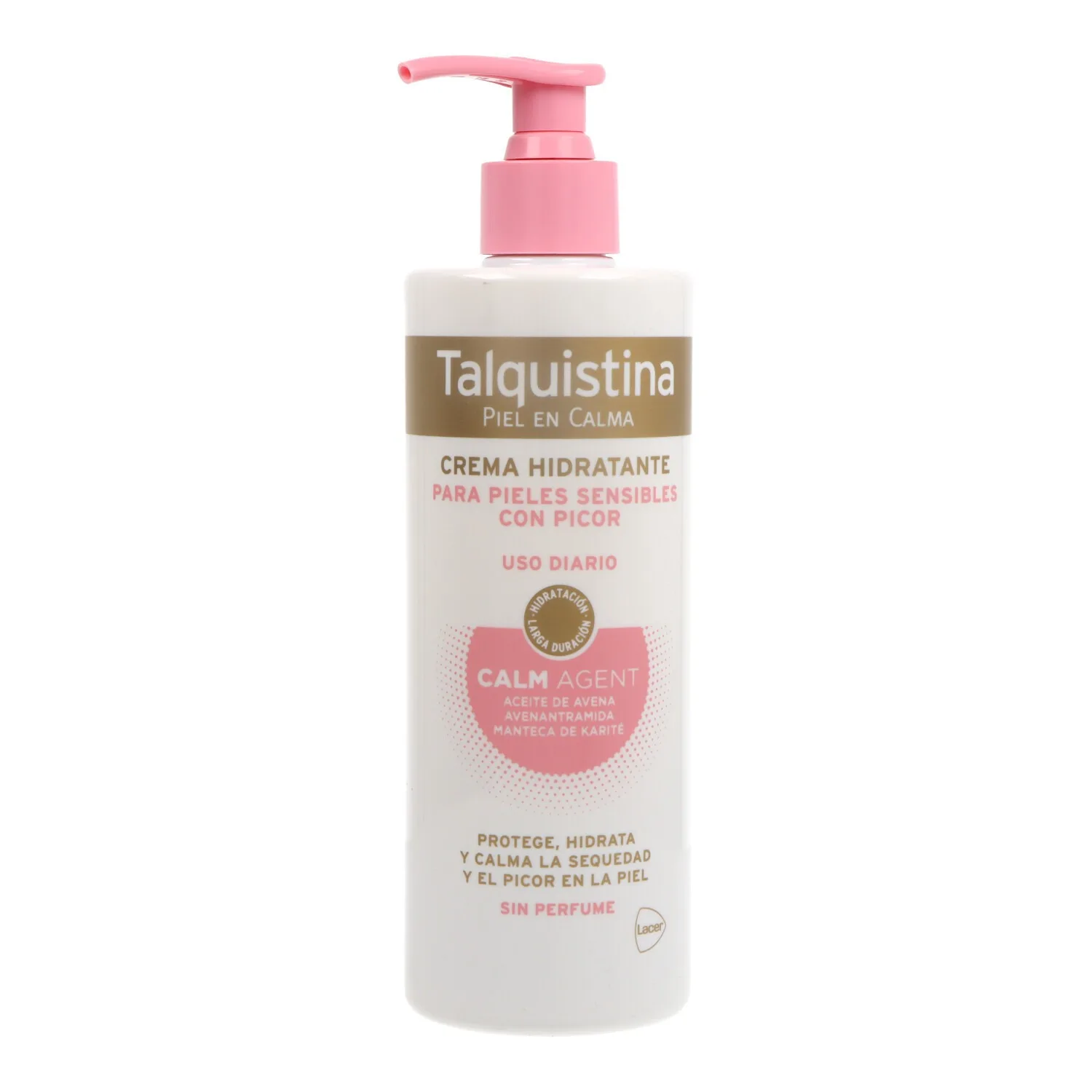 Talquistina Crema Hidratante Diaria (400 ml) - Loción Calmante para Piel Sensible y Atópica - Alivio del Picor y Protección de la Barrera Cutánea