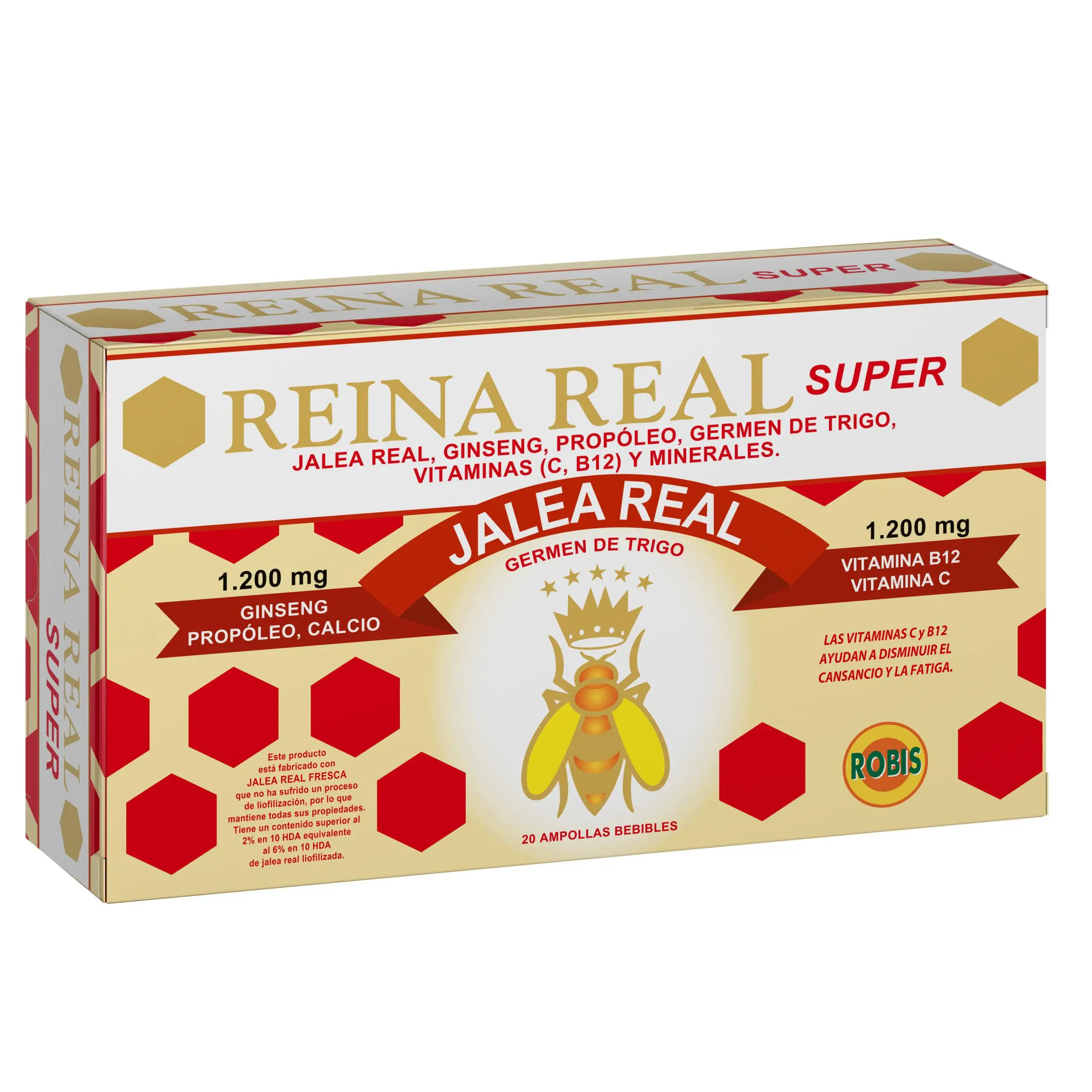 Reina Real Super Jalea Real 20 ampollas bebibles Robis
