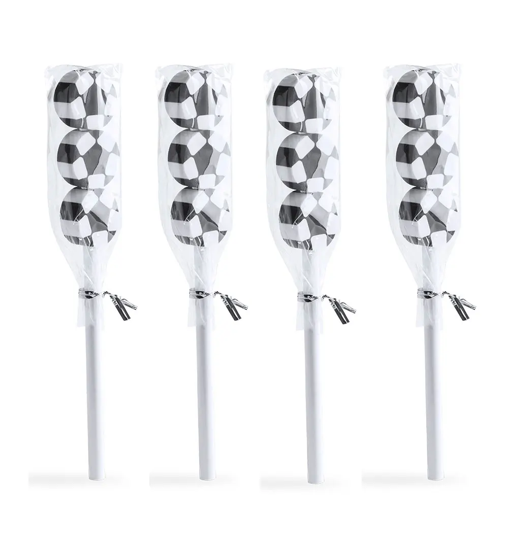 Lot of snack backpacks, notebooks and pencils with erasers in the shape of a soccer ball. Gifts to give to children on birthdays, communion parties, baptisms weddings and children's events.