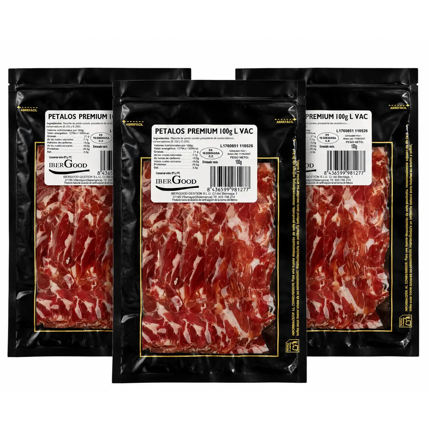 Jamón ibérico IBERGOOD | 3 x 100 g 🥓