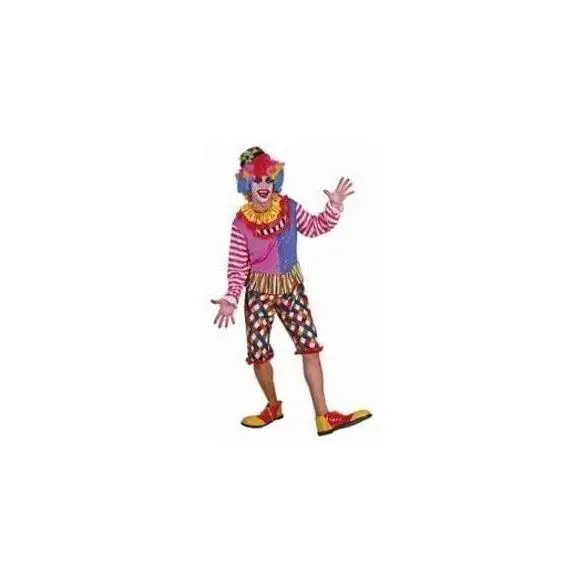 Guirca costume clown man Multicolor adult guaranteed security size M