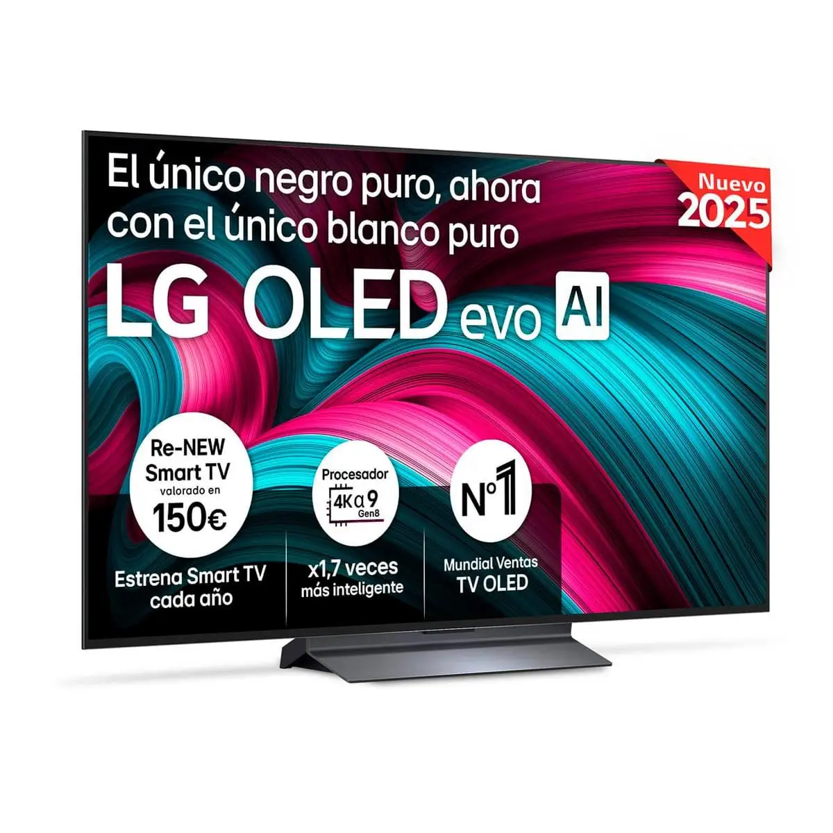 LG OLED evo AI OLED48C54LA.AEU Televisor 121,9 cm (48") 4K Ultra HD Smart TV Wifi Negro