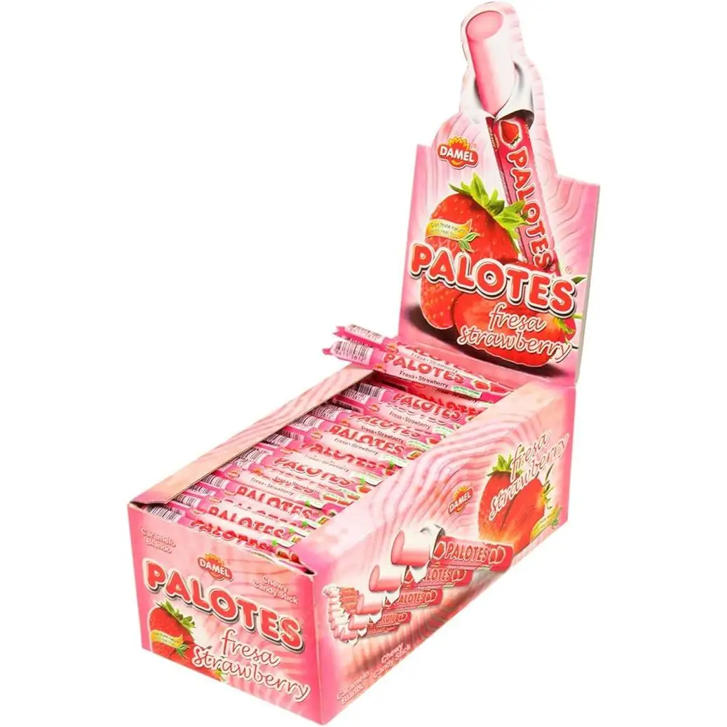 Damel PALOTES - Sabor Fresa - SIN GLUTEN - CAJA 200 UNIDADES