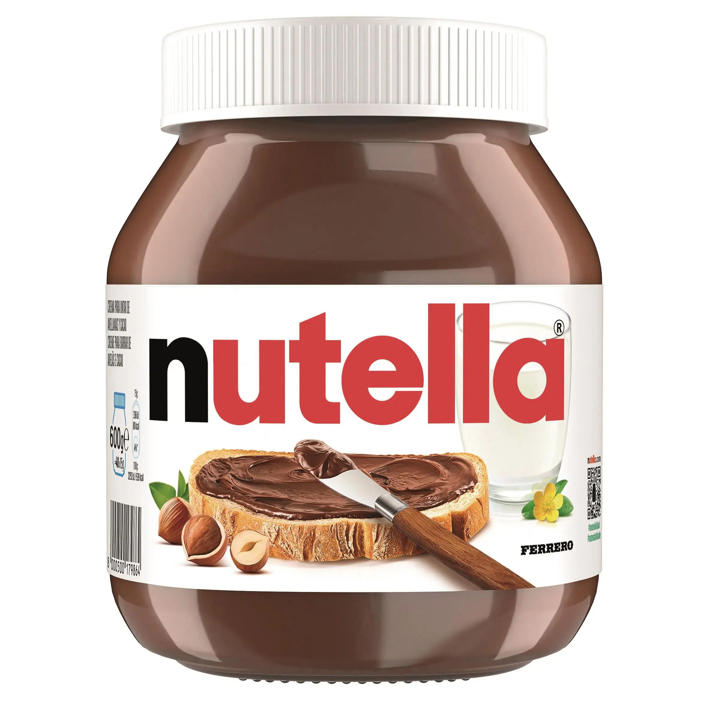 Nutella Monodosis - Nutella Sobre 15 gramos - Packs de 120, 60 o 40 Unidades - Crema de Avellanas para Untar Monodosis - Nutella - Ferrero - SIN GLUTEN