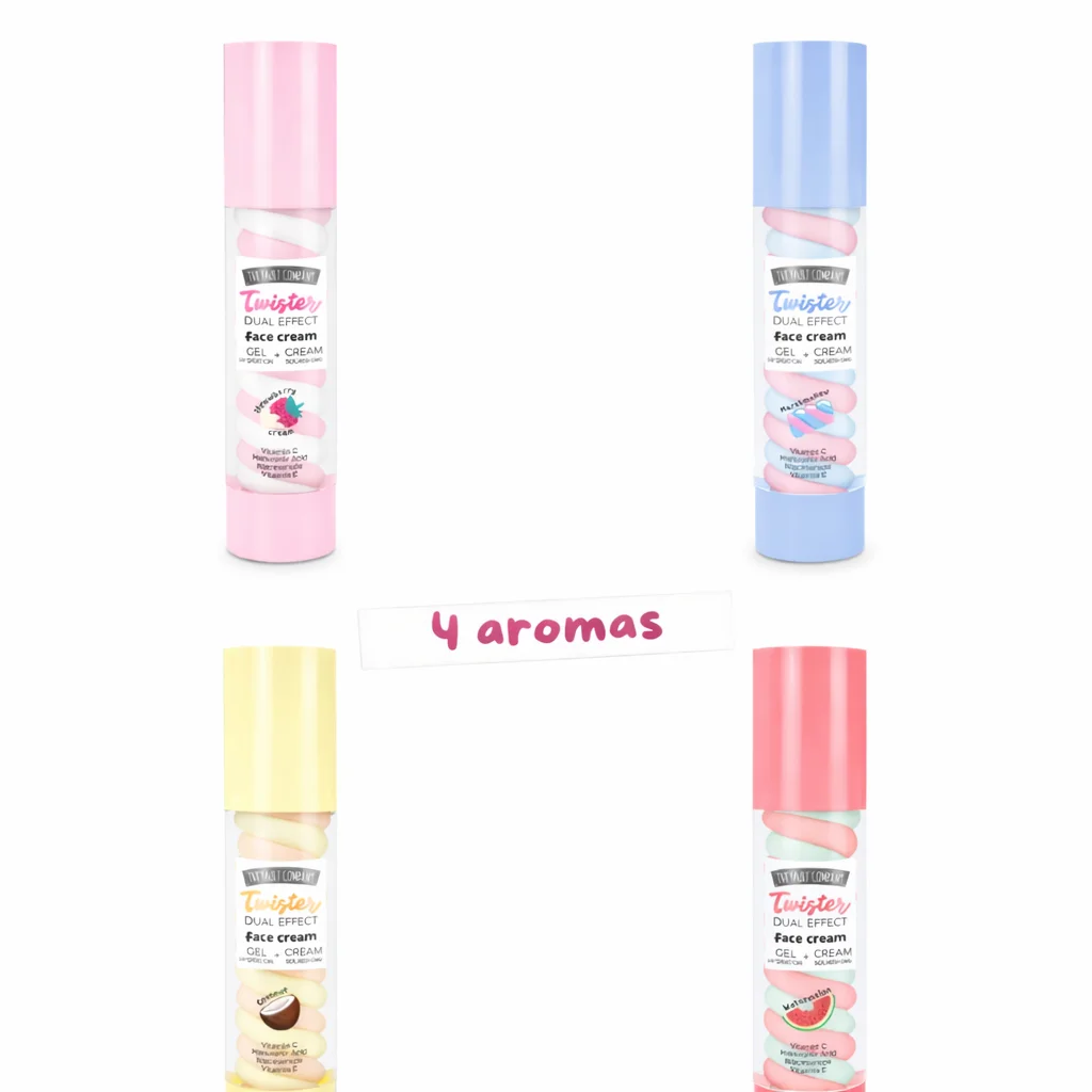 Crema facial Twister The Fruit Company,vegana, cosmetica natural,hidratante, nutritiva, efecto gloss