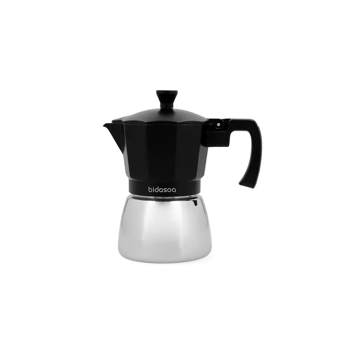 BIDASOA TRIBECA Cafetera Aluminio Y Acero 3 TAZAS Acero