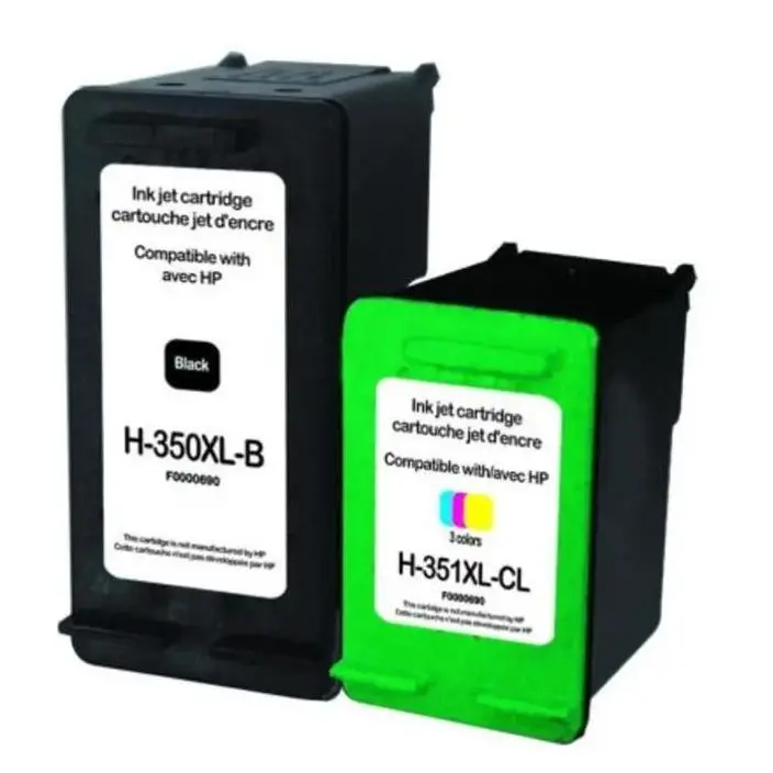 2 Tintas HP 350xl / HP 351xl para Impresoras HP Photosmart C4200 C4280 C4380 Officejet J5780