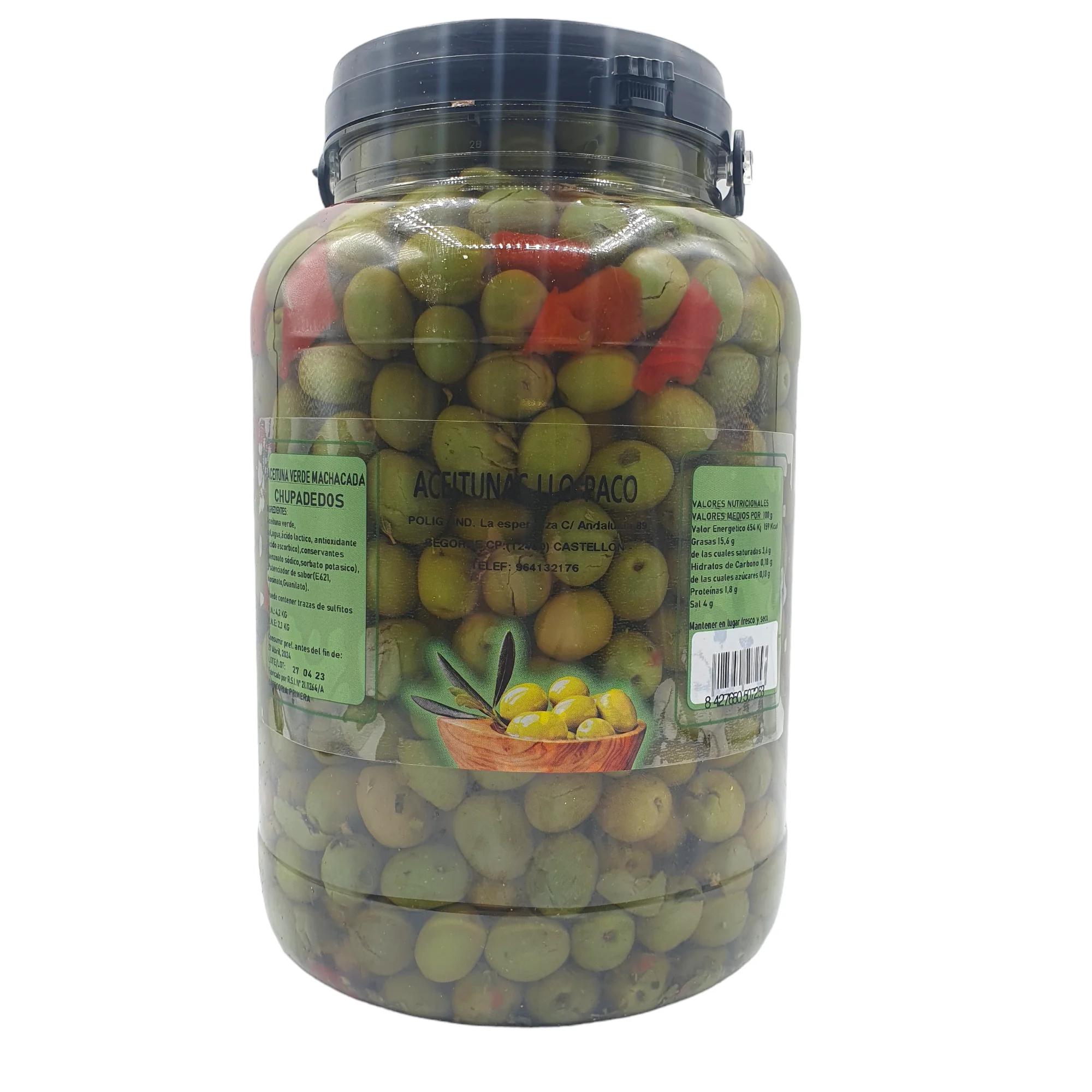 Sevillanas Olives 3 Kilos Llo-Paco - Assortment of Varieties