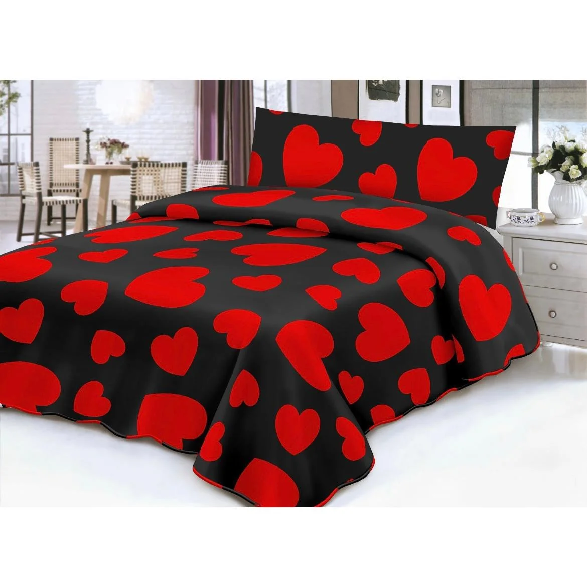 Juego de Sábanas 3 Piezas Estampado para Cama de 90/135/150 CM - ¡Añade Estilo y Comodidad a tu Habitación!