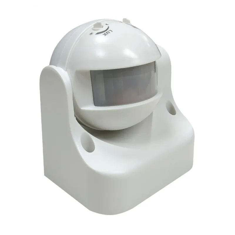 LED ATOMANT Detector de Movimiento Infrarrojos Orientable Superficie, Sensor Lumínico Regulable, Alcance 6m, Ángulo Detección 180º, Compatible con Bombillas y Luminarias LED, Ideal para Interiores,
