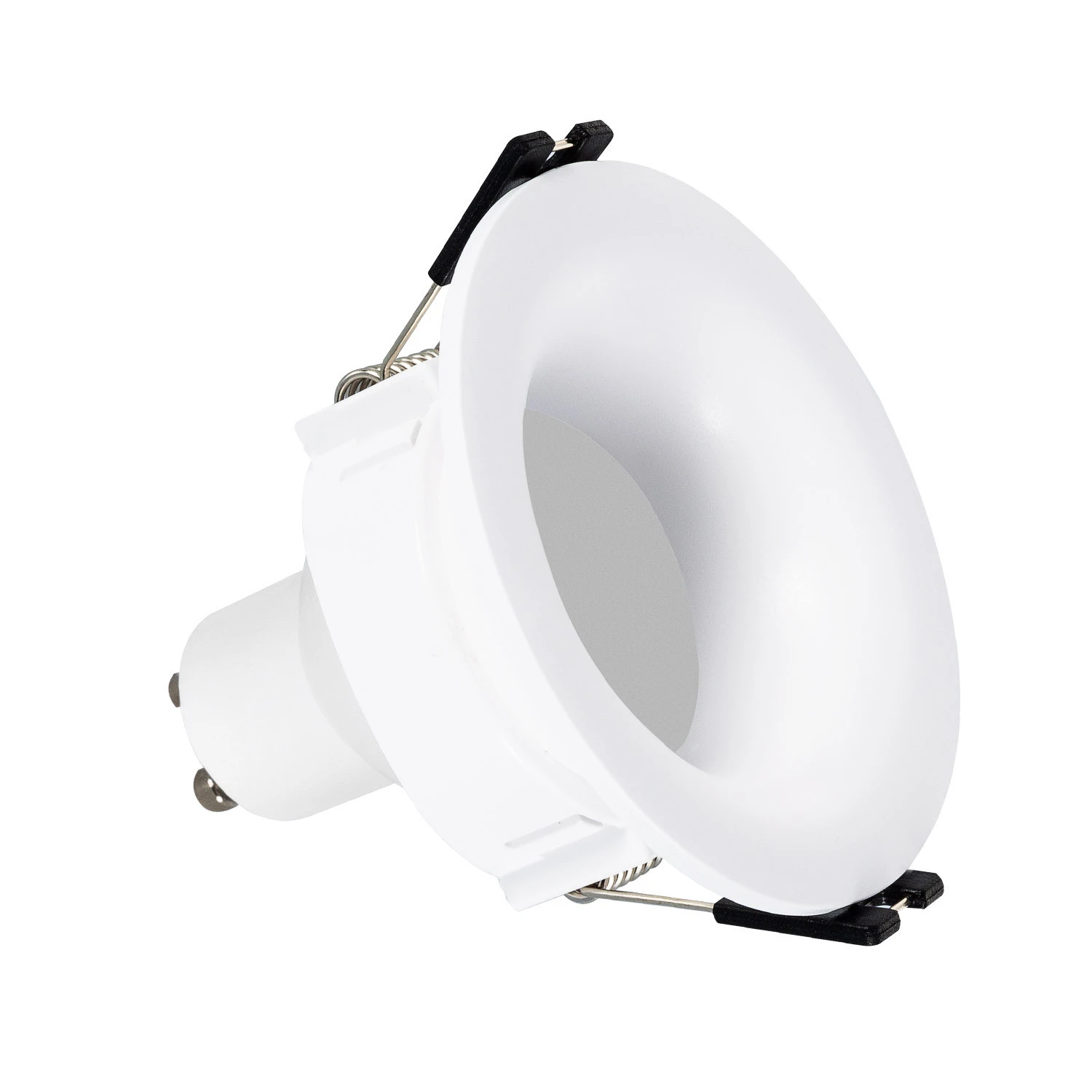 Ledkia Blanco Foco Downlight Cónico Gu10 6W Corte Ø 70 Mm Bajo Ugr Pc No Flicker 3000K Cálido