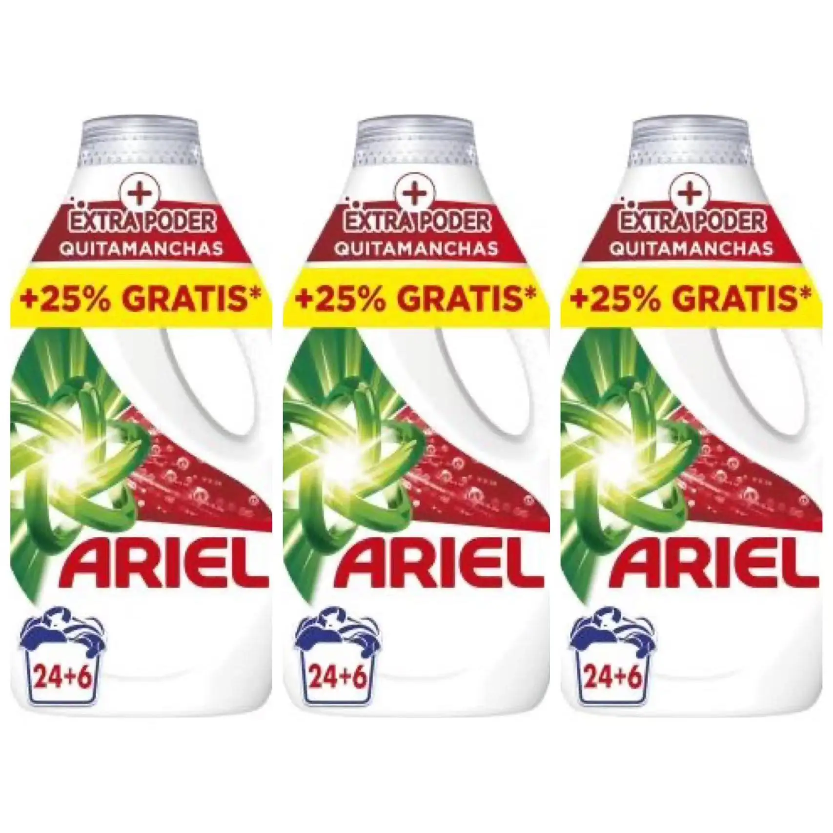 Ariel Detergente Lavadora Liquido Fresh Sensations Detergente  24+6.  1bote*1500ml/2bote*1500ml/3bote*1500ml