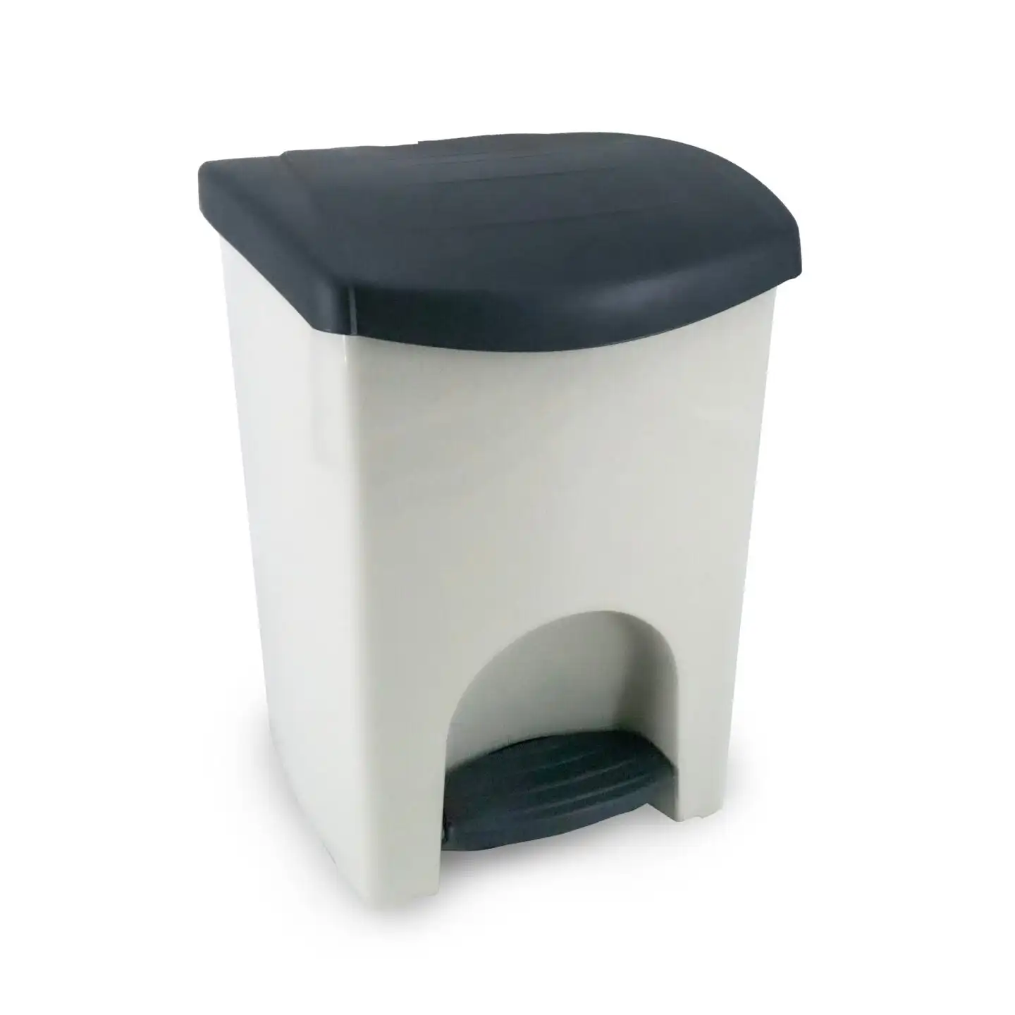 Sp-Berner - Cubo de Reciclaje 50L con Tapa y Pedal – Diseño Moderno y Resistente para Cocina u Oficina – Fabricado en España