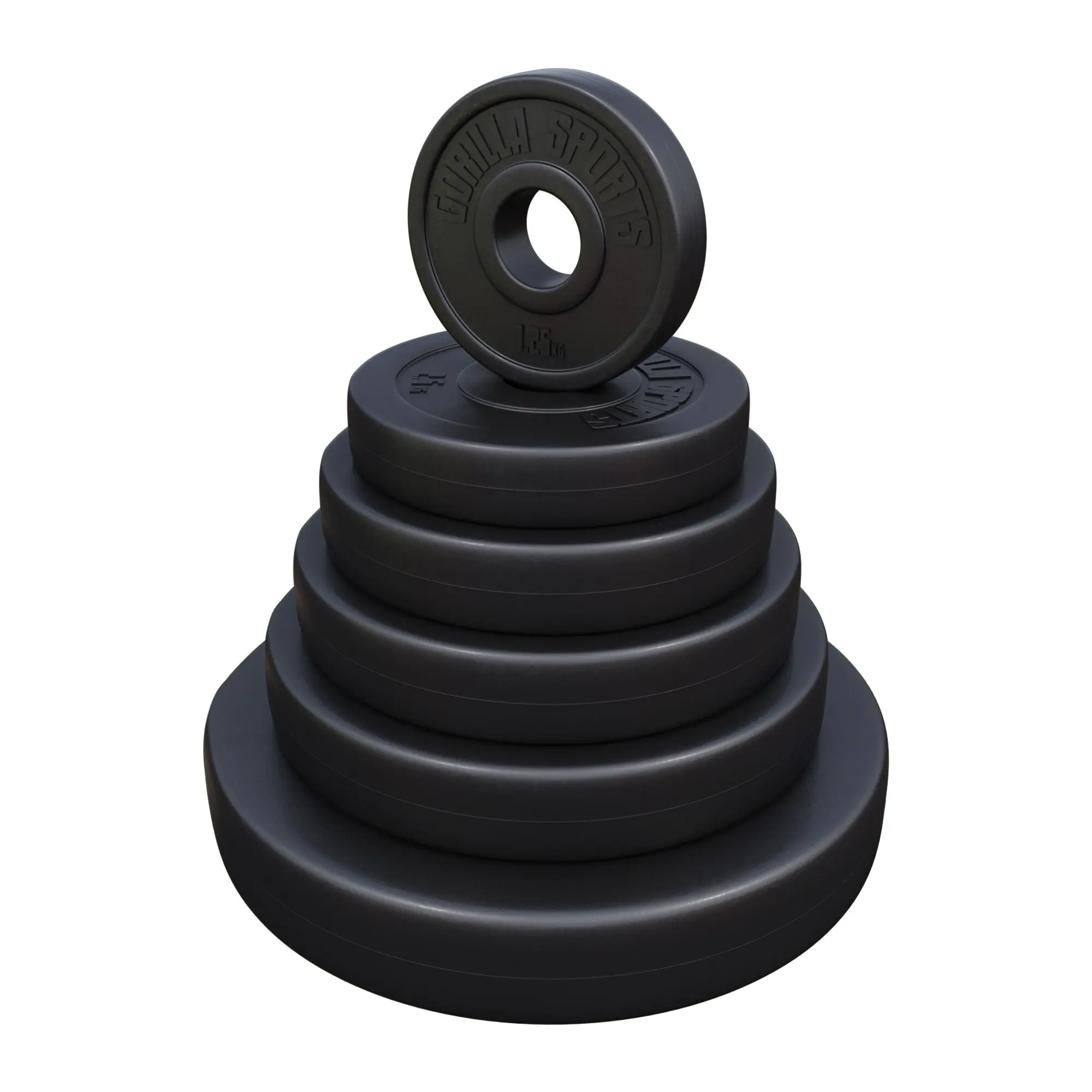 Gorilla Sports Disco de pesas olímpico 50/51 mm de plástico