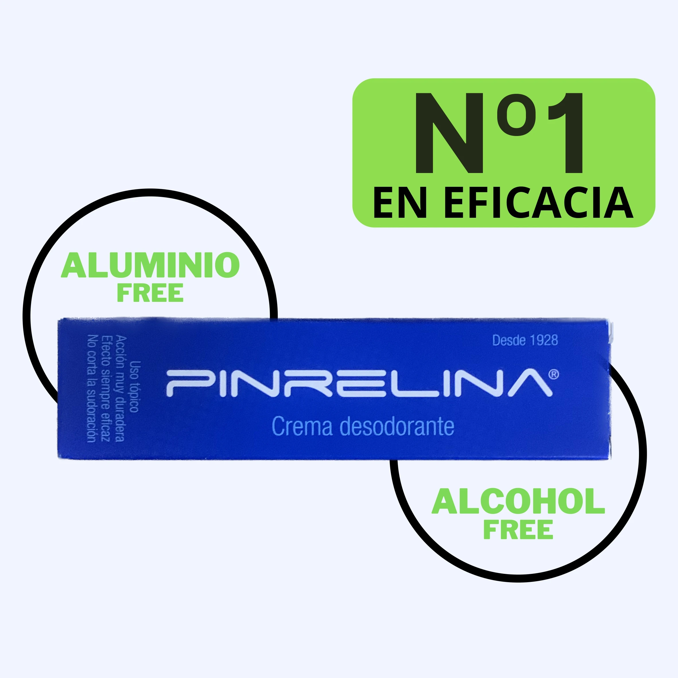 Pinrelina Crema Desodorante Axilas Pies Ingles Cuerpo - Elimina el Mal Olor y Sudoración Excesiva - Fórmula Eficaz de Larga Duración Tratamiento contra el mal olor