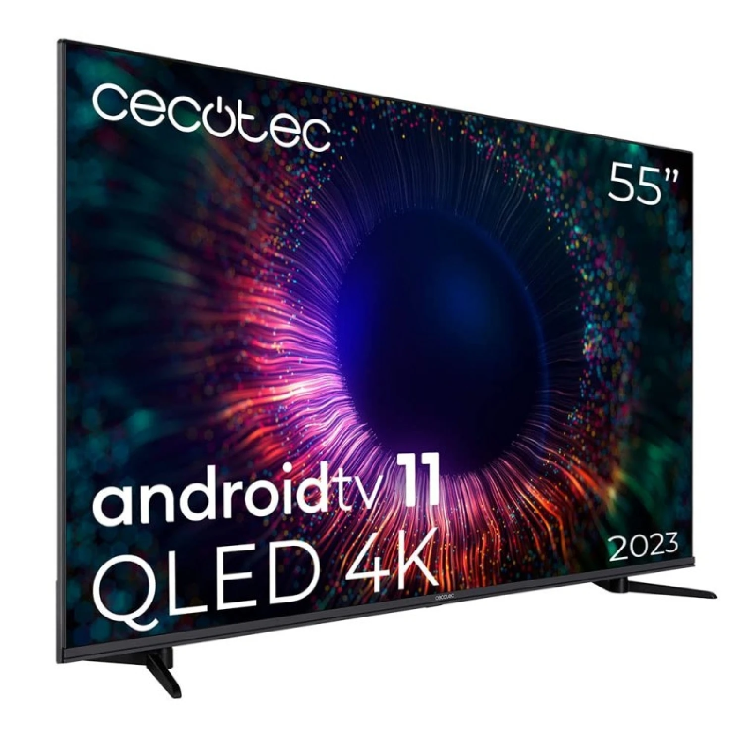 Cecotec Televisor QLED 75" Smart TV V3+ Series VQU30075+, 4K UHD, Android Tv11, Frameless, Asistente de Voz Google y Chromecast