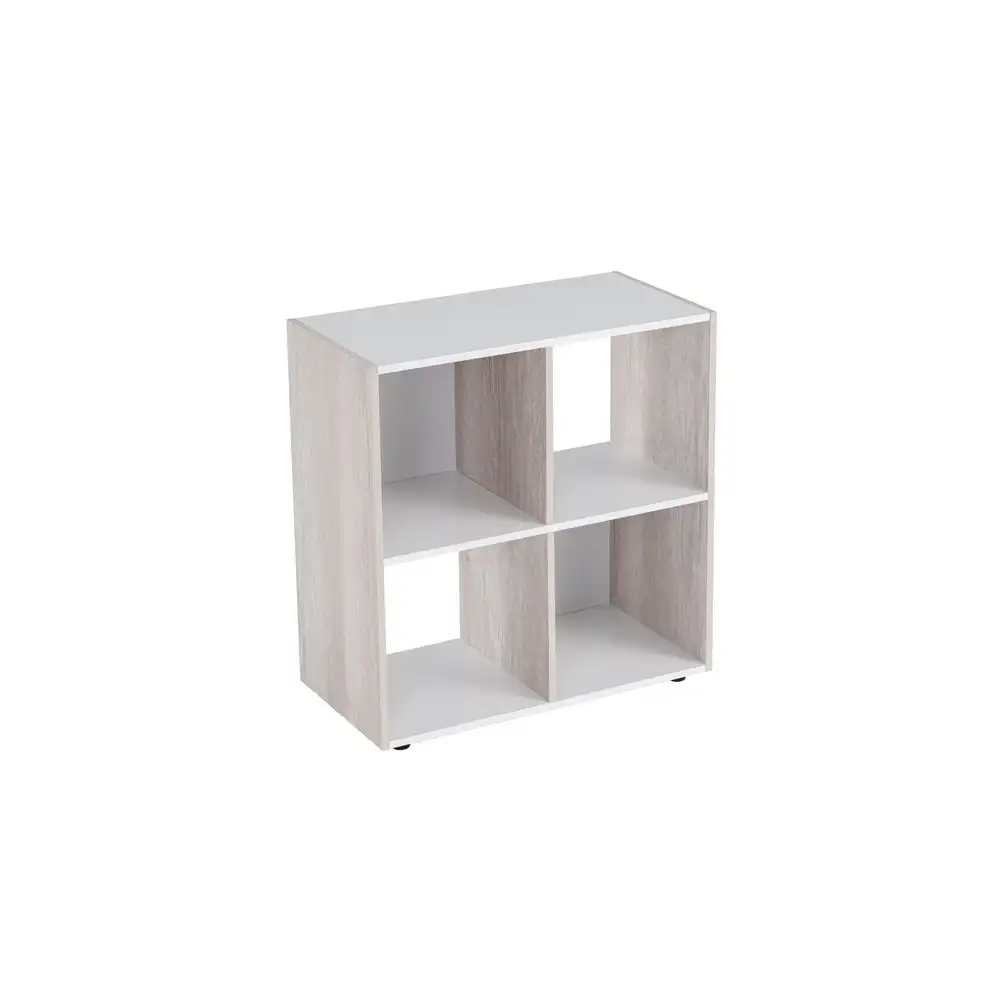 Lola Home Estantería cubo de madera MDF blanca  de 60x29x62 cm