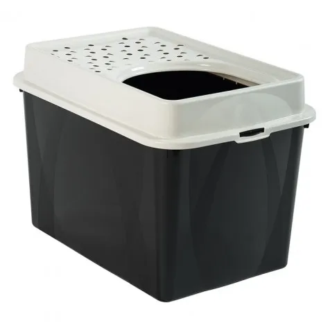 Rotho My Pet Berty Eco Toilet Arenero para Gatos Negro