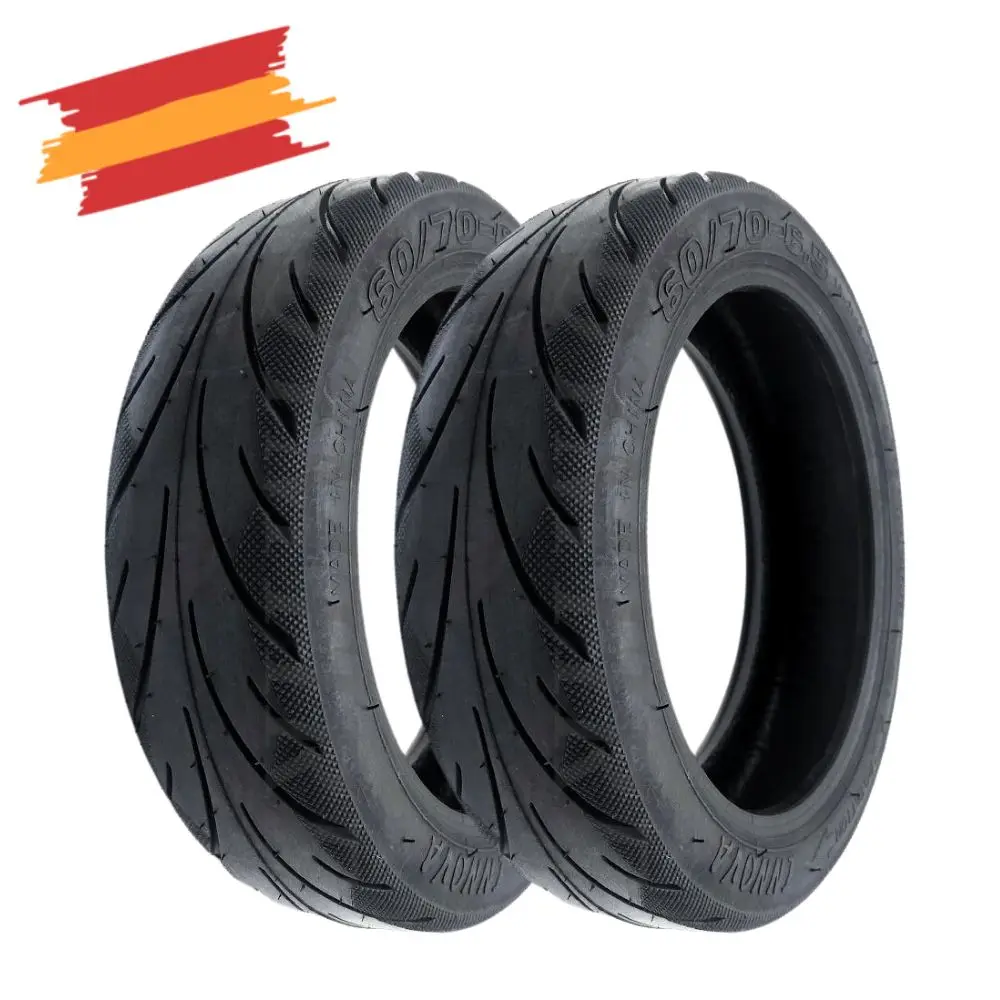 ✅Rueda Neumático Patinete Eléctrico Smartgyro K2 (60/70-6.5) 10 Pulgadas compatible con Ninebot Max G30- Cityroad, Carretera, Tubeless