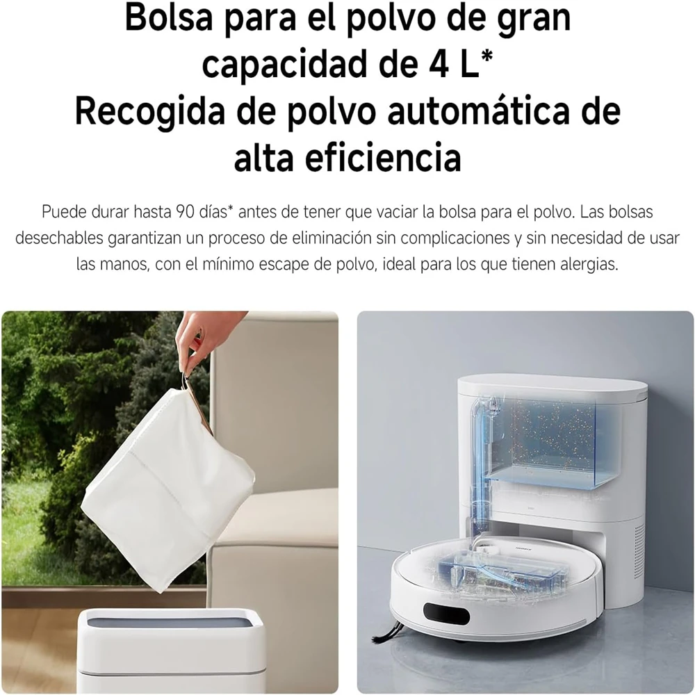 XIAOMI H40 Robot Vacuum Cleaner with Self-Empty Station, 10000Pa Suction, LDS Laser Navigation, Voice Control/App 5