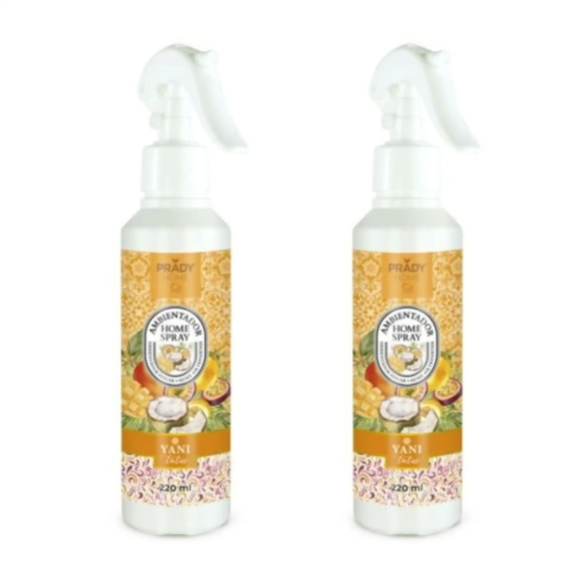 2 UNIDADES 220ML Ambientador en spray para hogar 220ml - Yani Tatus- Prady