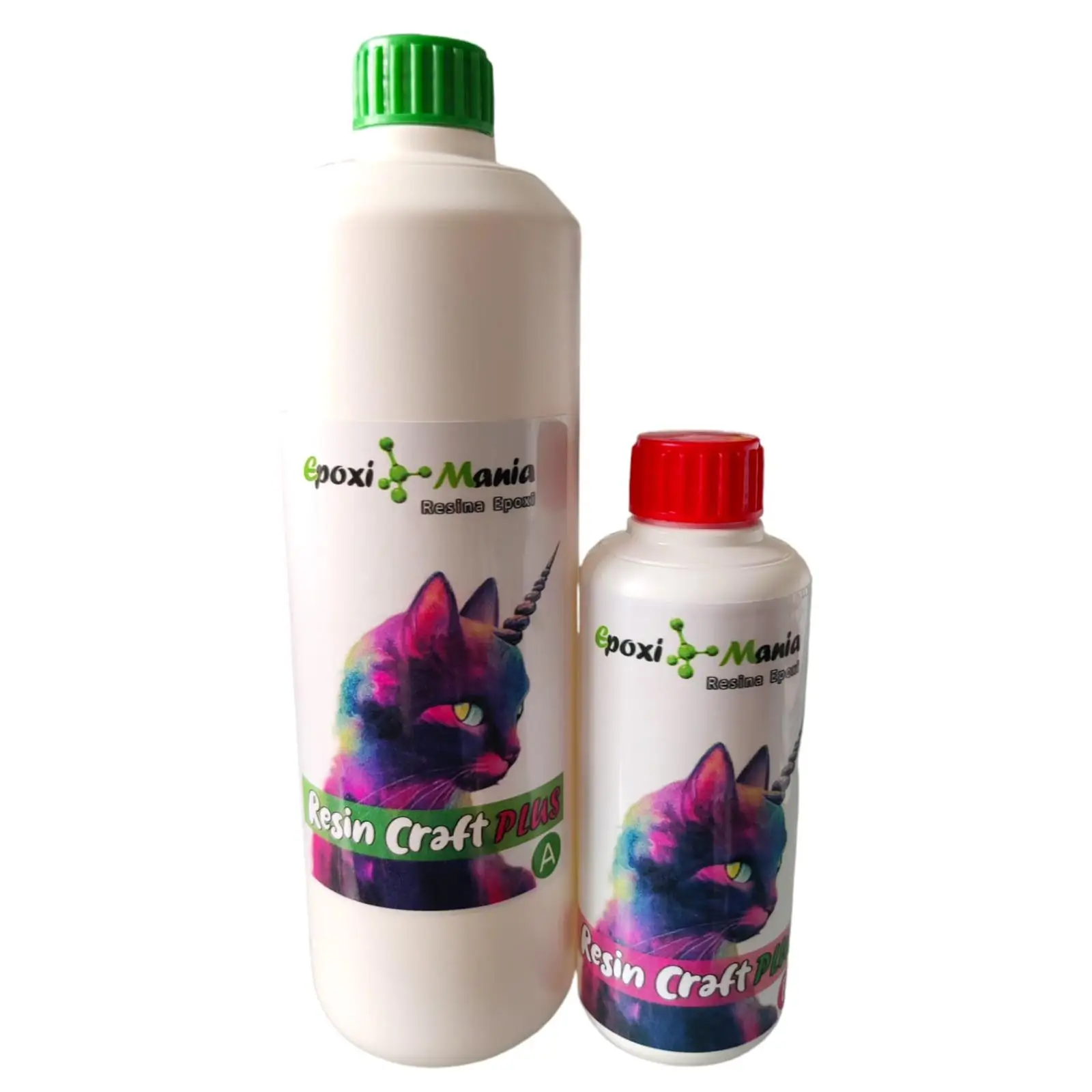 Resina Epoxi resin craft plus de Epoximania trasparente y de alta densidad 1 kilo A+B.