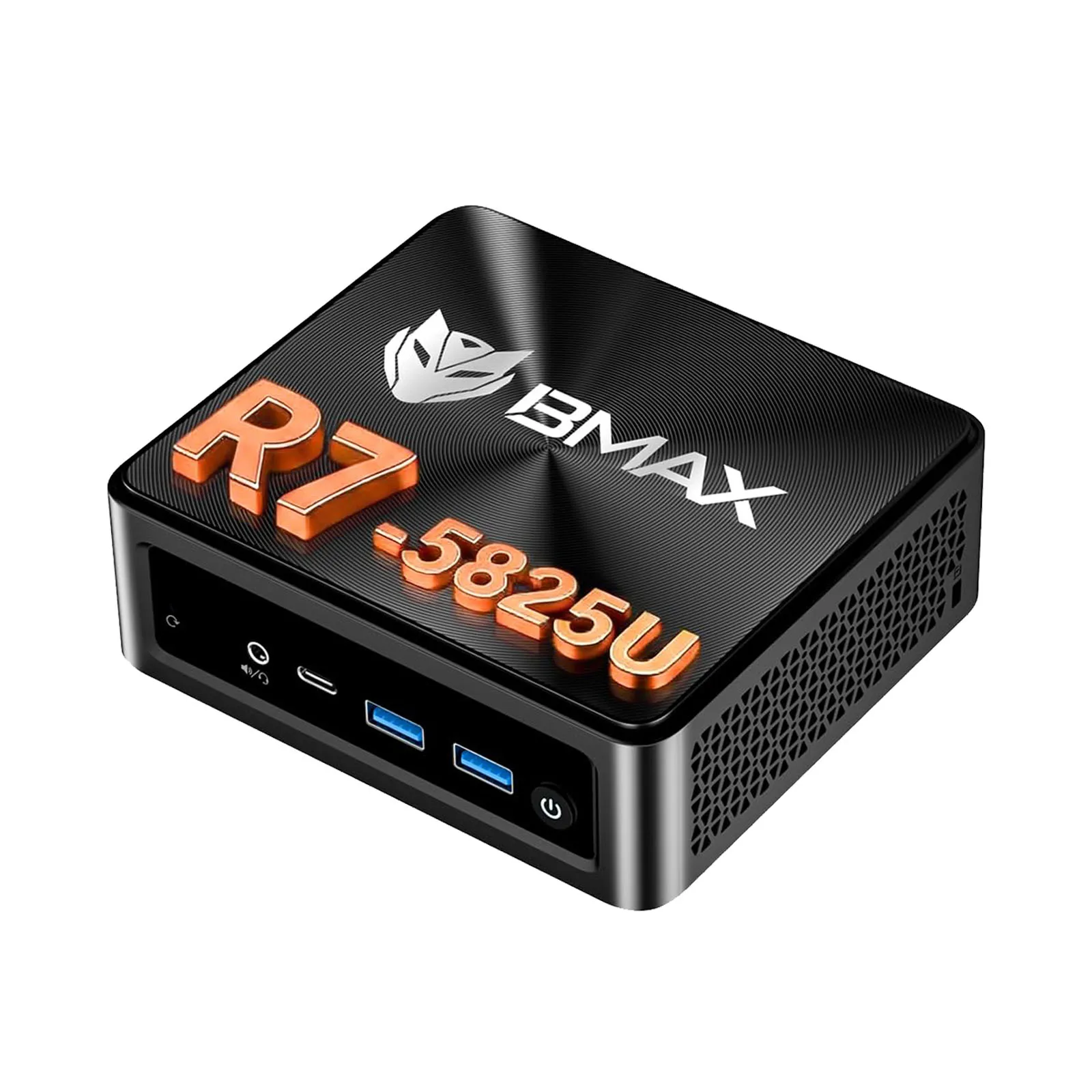 Mini PC BMAX B5A Pro, AMD Ryzen 7 5825U con Gráficos Radeon, 16GB RAM + 512GB SSD, WiFi6 + Bluetooth 5.3, Ordenador de Sobremesa Windows 11