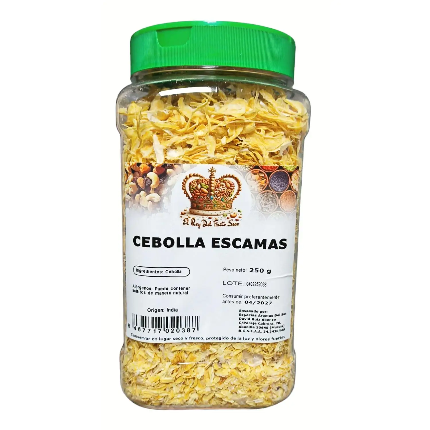 Cebolla Crujiente Deshidratada Natural 250 Gr