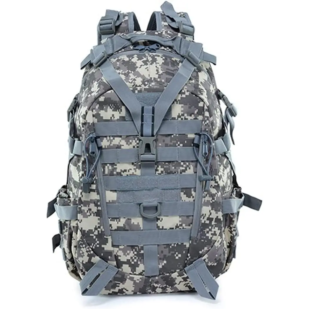 Mochila Táctica Prowalk 30L para Senderismo y Camping, Nylon Oxford 900D Resistente al Agua con Sistema MOLLE y Ventilación de Espalda Acolchada
