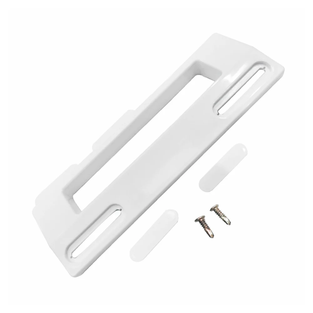 Anakel Home Tirador universal para puerta de frigorífico blanco, maneta de recambio adaptable para nevera y congelador, asa de plástico resistente de 19 cm, distancia ajustable entre agujeros de 9 a