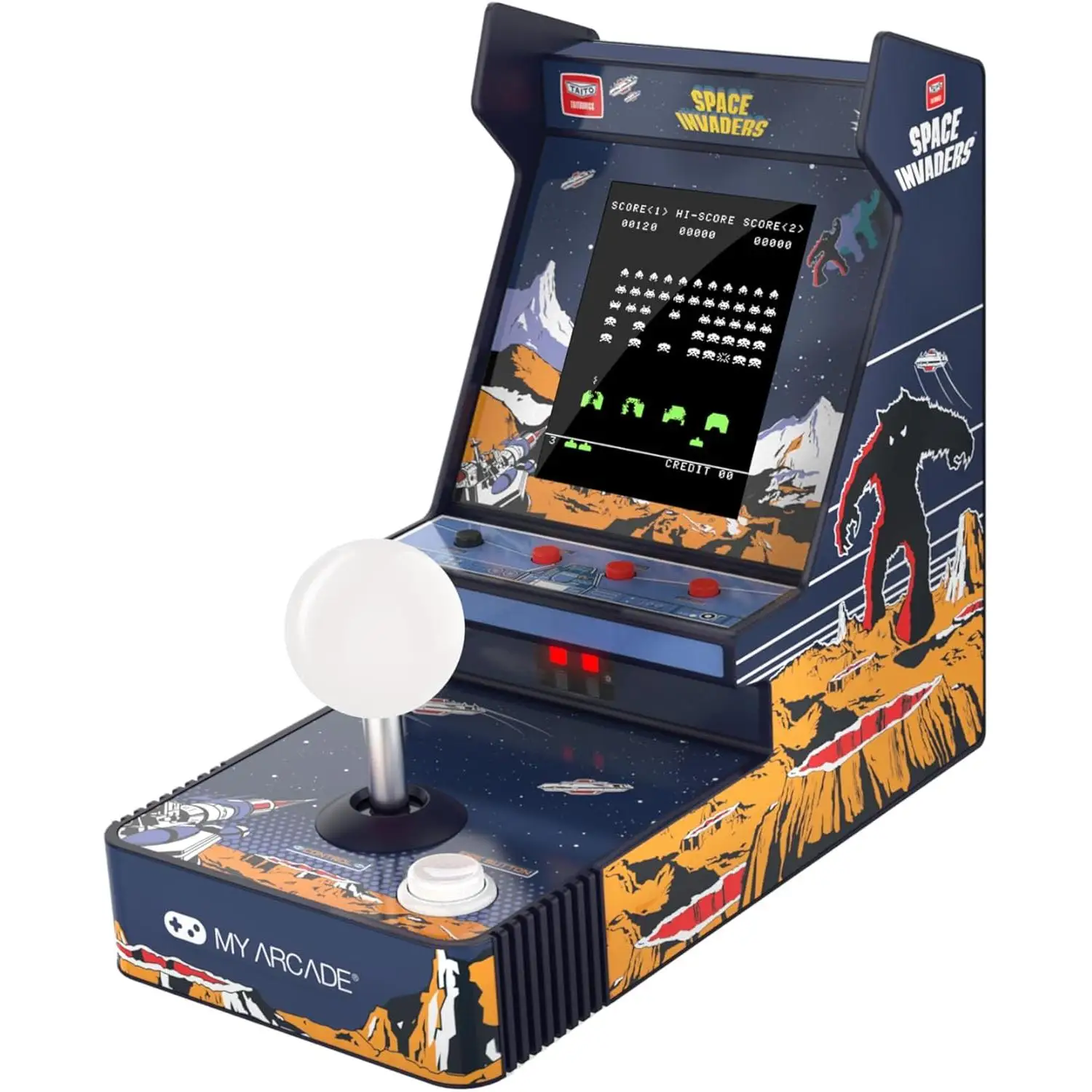 Shine Consola Retro Joystick Player Portable Space Invaders - Imagen 2