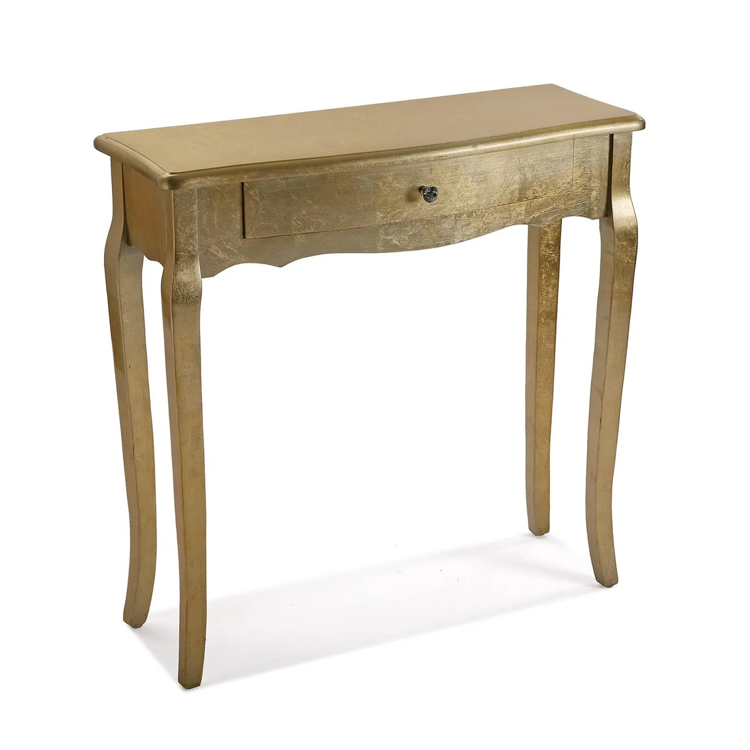 Versa Cagliari Mueble Recibidor Estrecho para la Entrada o el Pasillo, Mesa Consola, con 1 cajón, Medidas (Al x L x An) 80 x 30 x 80 cm, Madera, Color