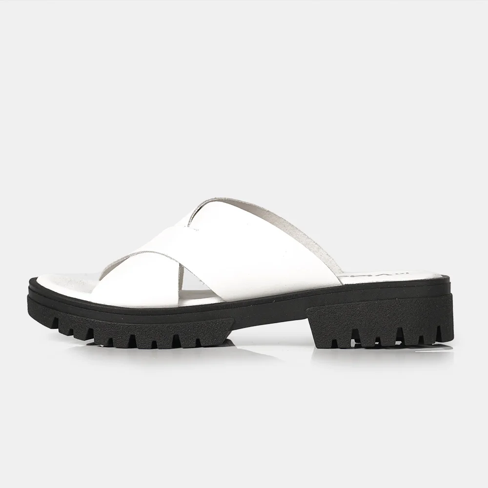 1990s Sandalias de Mujer de Piel Genuina con Plataforma Cómoda