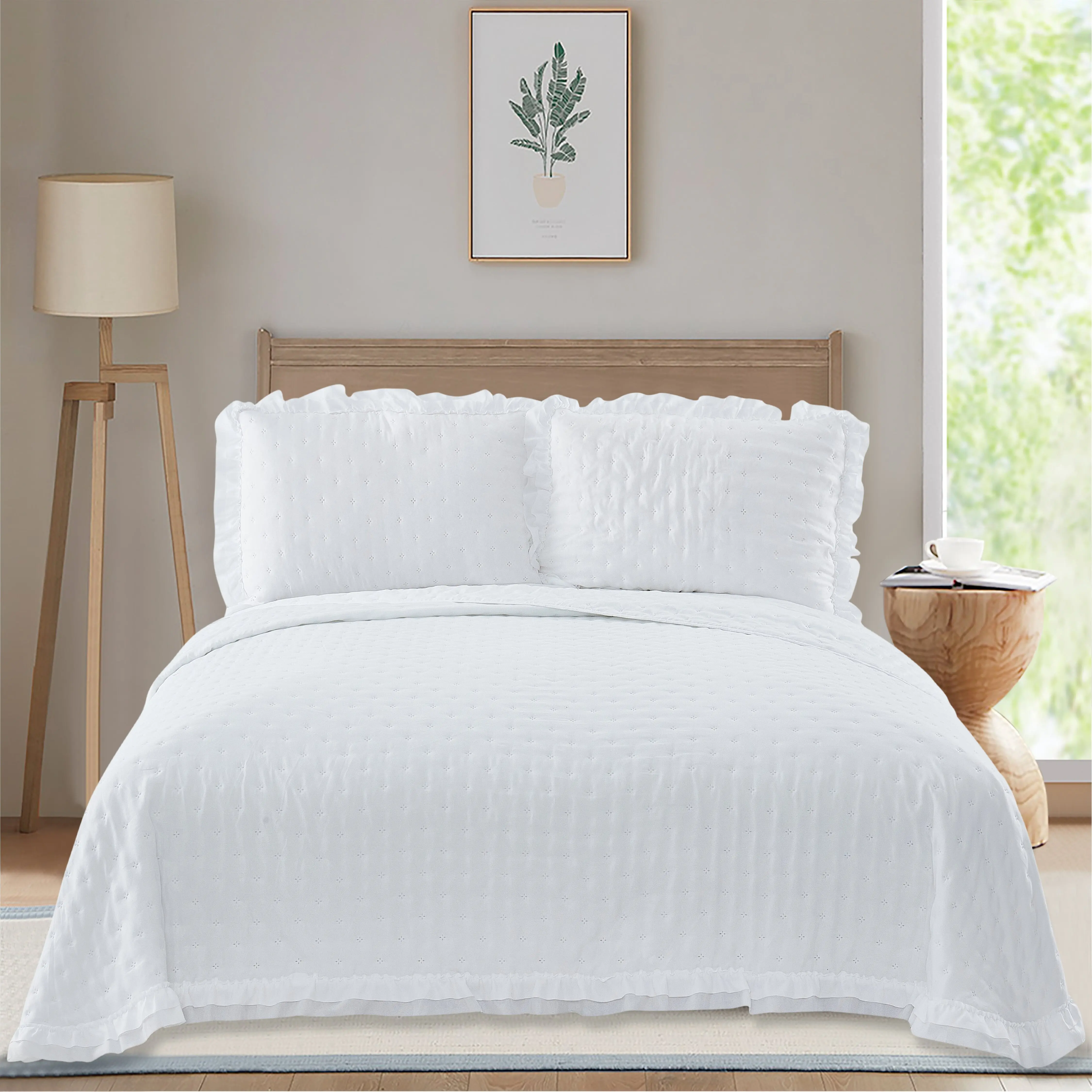 Novotextil Colcha Bouti Termosellada Ligera de Microfibra | Colcha de Verano y Entretiempo para Cama 90, 105, 135, 150 y 180 | Cubrecama Transpirable con 1 o 2 Fundas de Almohada