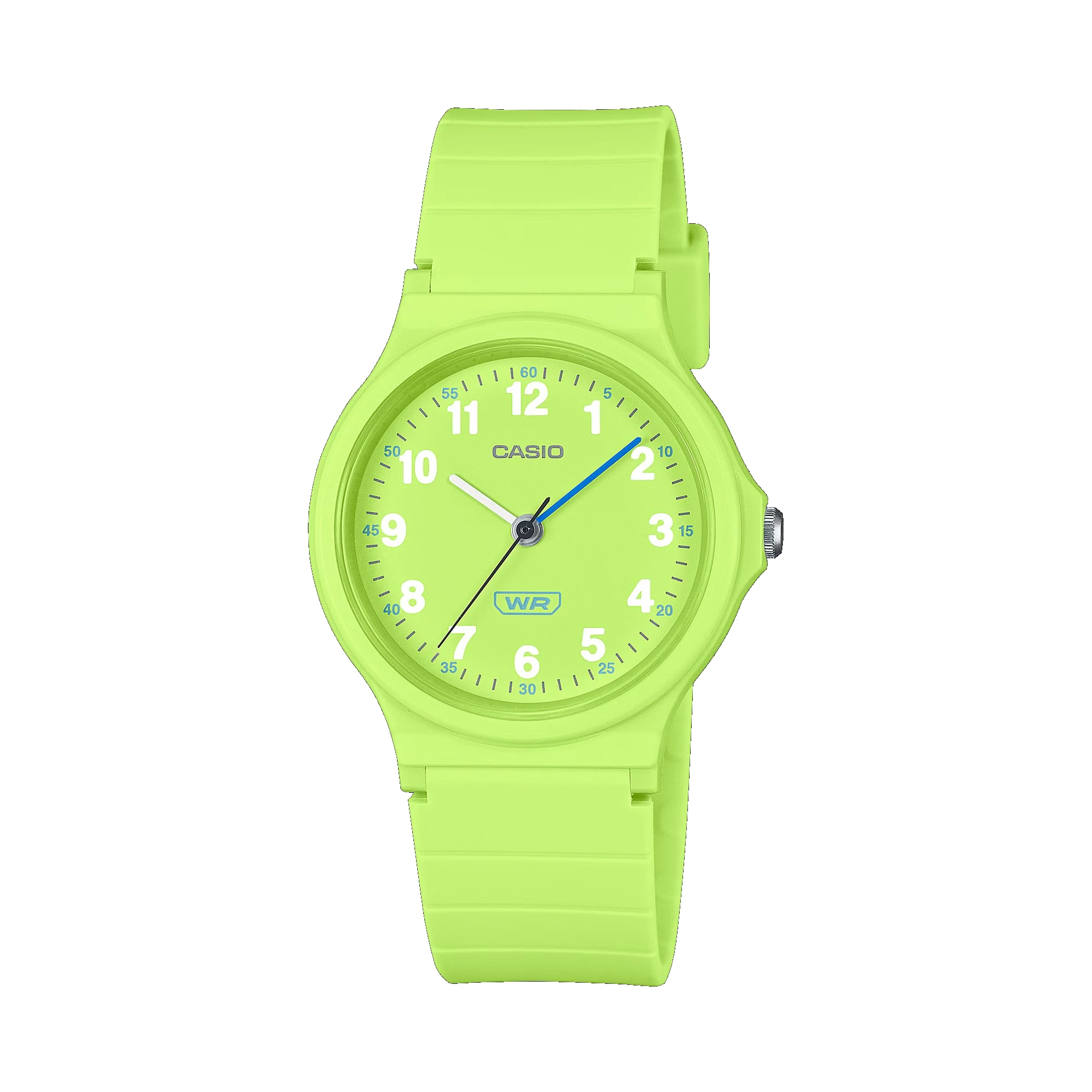 Casio - Reloj analógico LQ-24B-3BEF de la colección TIMELESS 'ESTÁNDAR' unisex con correa de resina biológica, resistente al agua y precisión ±20 seg/mes para uso diario