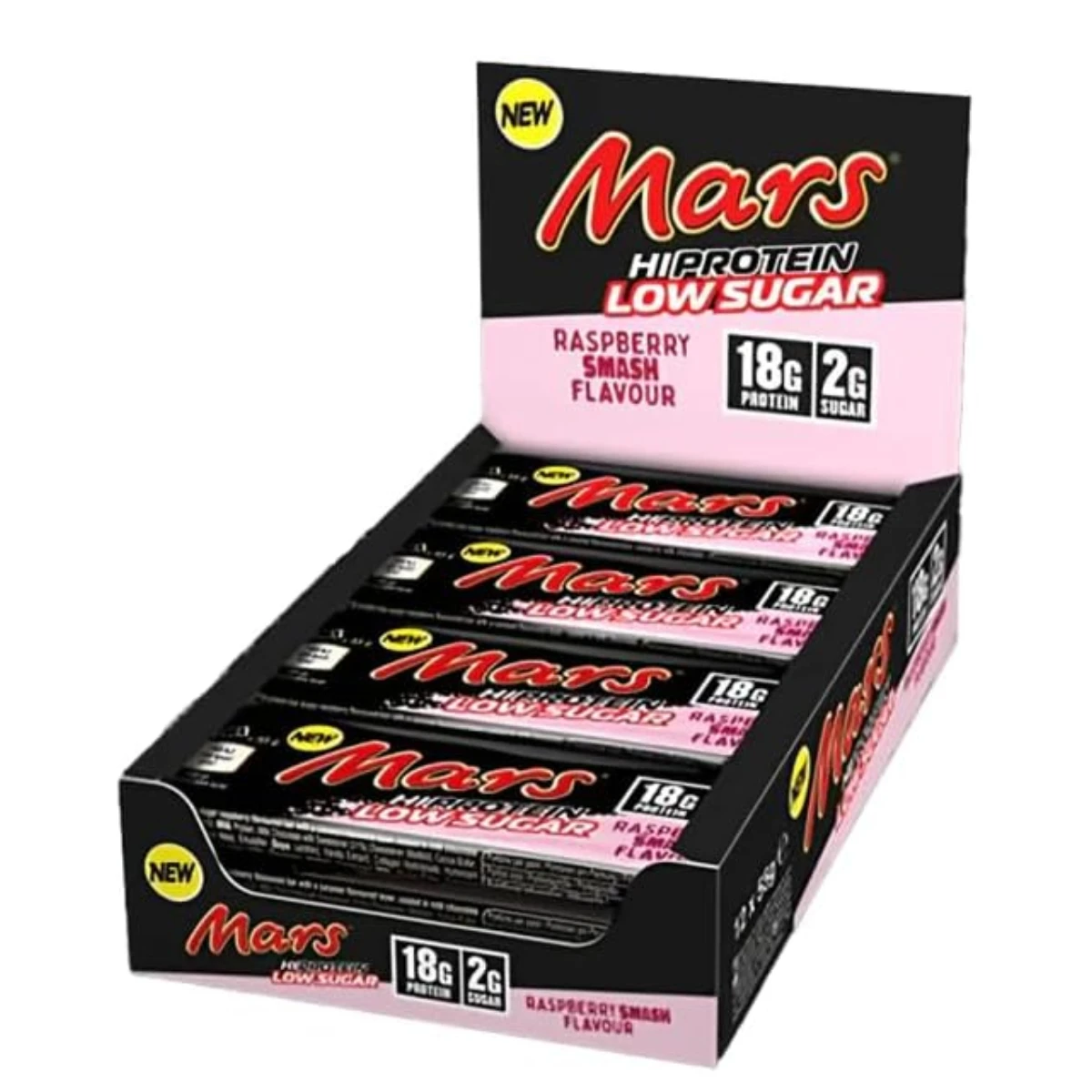 Mars Protein Mars Hi Protein Low Sugar Bar - 12 Barritas x 55 gr Barrita de proteína y bajo en azúcar