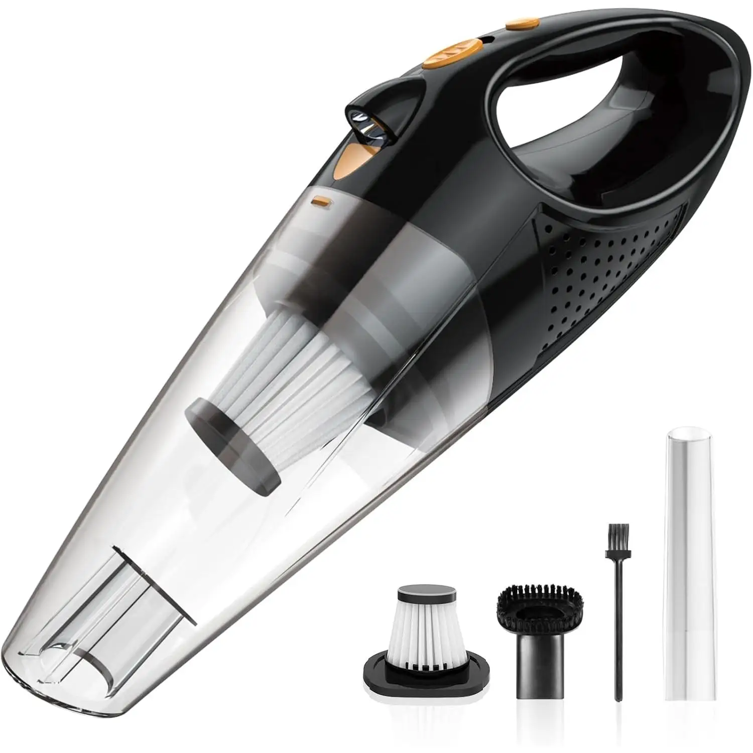 Aspiradora de Mano, Sin Cable, Recargable, Inalámbrica, Aspiradora de mano inalámbrica con 2 filtros, aspiradora de automóvil de alta potencia con tecnología Carga rápida, mini aspiradora recargable